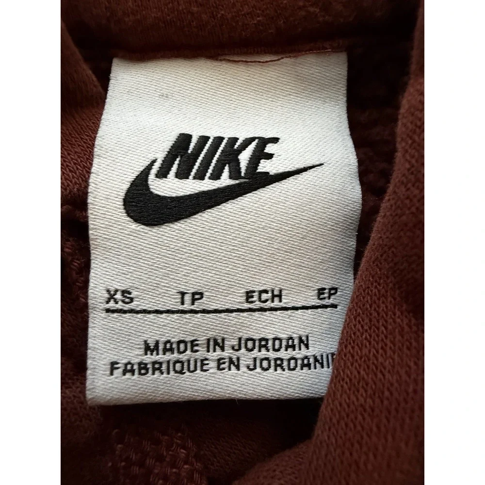 Nike Mens Sportswear Club Fleece Pullover Hoodie Sweatshirt Size XS Oxen Brown
